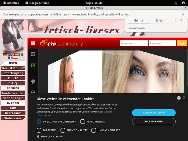Access Fetisch-livesex.de Free
