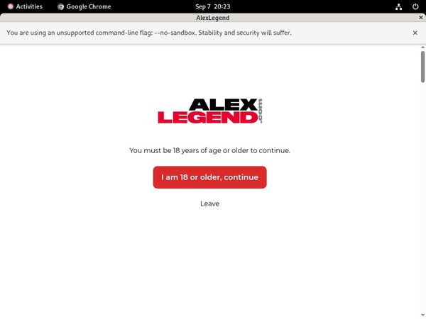 Alex Legend Discount Page