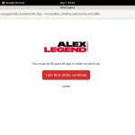 Alex Legend Web Site
