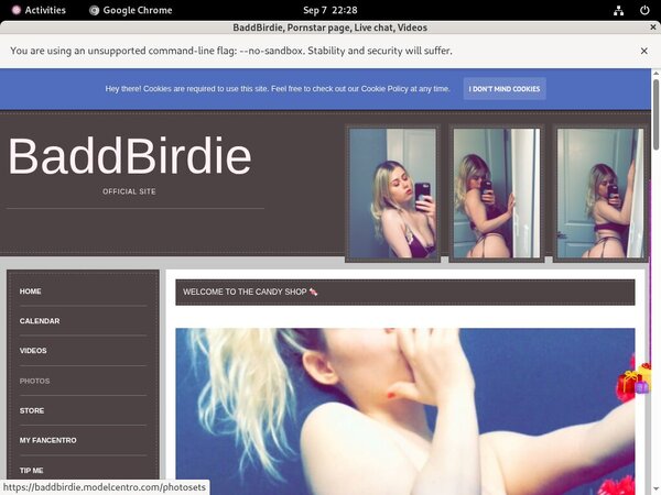 Baddbirdie.modelcentro.com Paypal Register