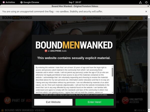 Boundmenwanked.com Sale