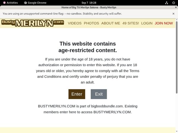 Bustymerilyn.com Porn Pass