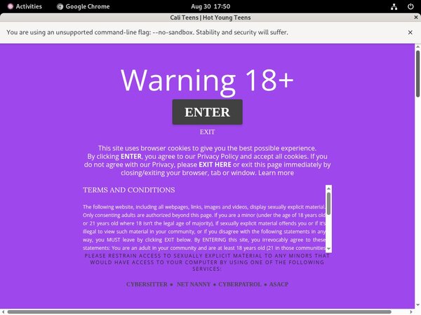 Caliteens.com Foot Fetish