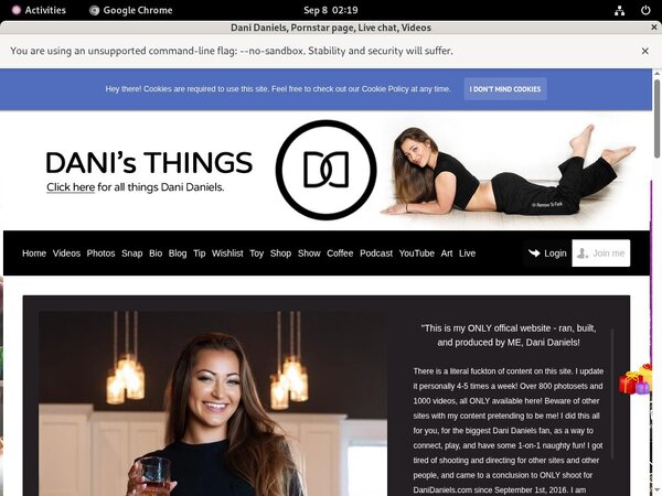 Danidaniels.com Gratis Password