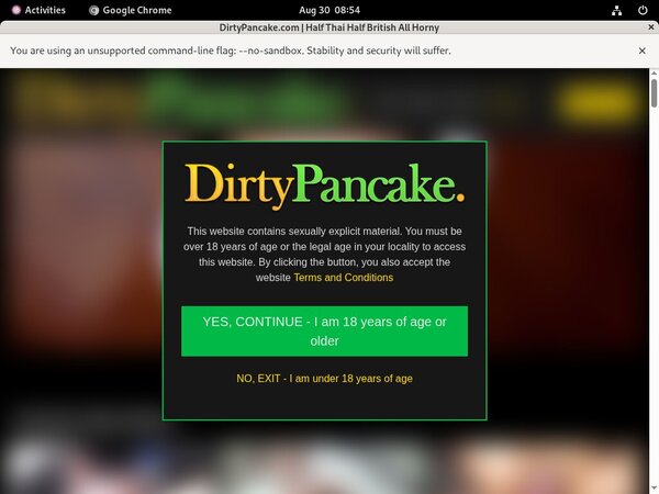 Dirtypancake.com Mit Bankkarte