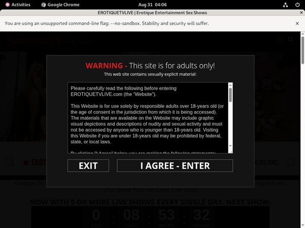 Erotique TV Premium Membership Erotique TV Premium Membership