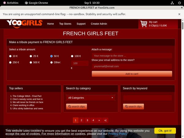 FRENCHGIRLSFEET Paypal Order