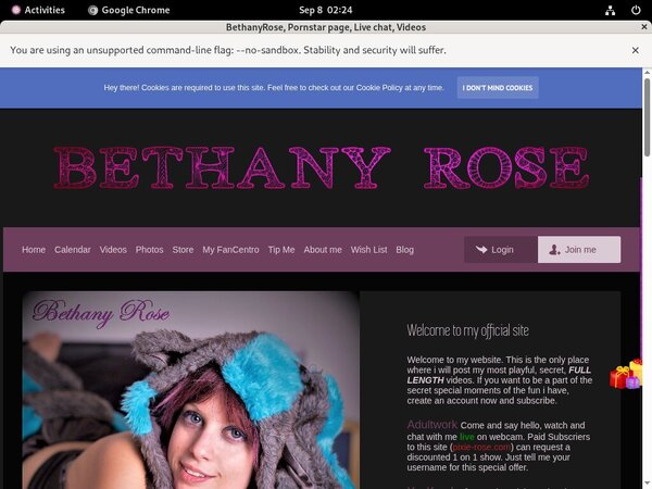 Free BethanyRose Password Account