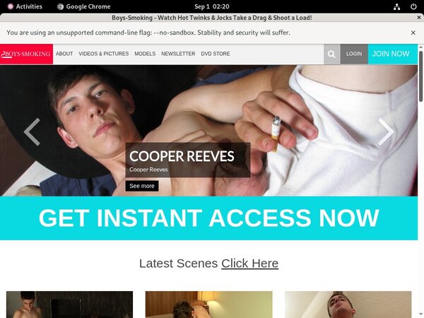 Get Boys Smoking Account