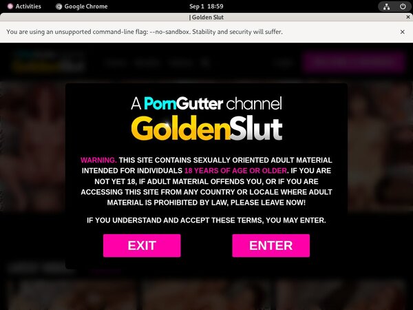 Goldenslut.com Vendo Page
