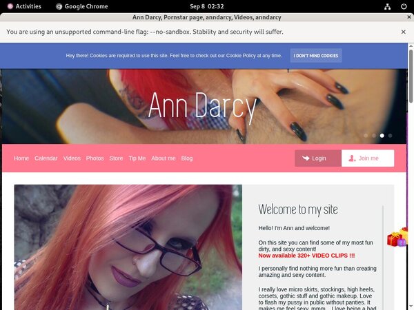 Join AnnDarcy For Free