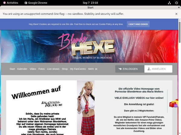 Join BlondeHexe Free