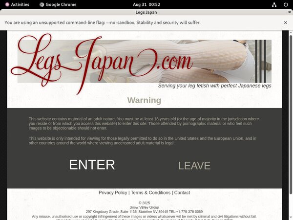 Legsjapan.com Network Login