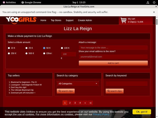 Lizz La Reign New Password