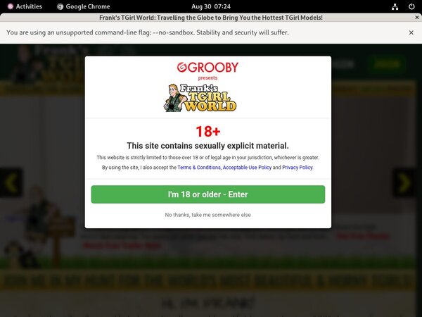 Logins For Franks T-Girl World