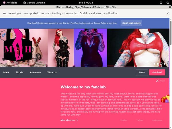 Mistress Harley Website Accounts Mistress Harley Website Accounts