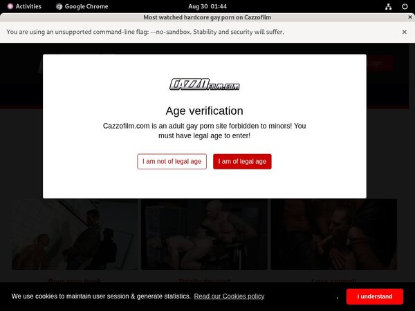 New Cazzo Account