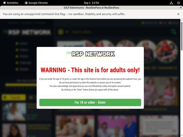 New Free Gilfadventures Account