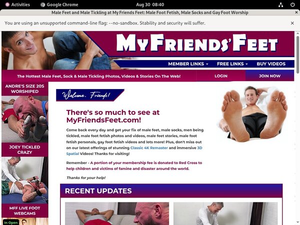 Register Myfriendsfeet.com