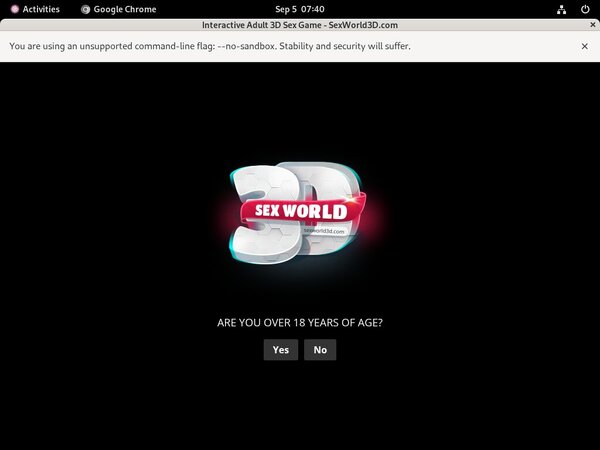 Sex World 3D Trial Membership Deal