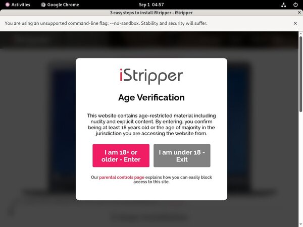 Sign Up IStripper Free