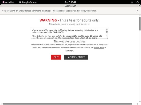 Submissive X Discount Password Submissive X Discount Password
