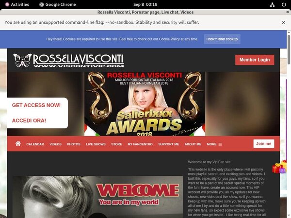 Viscontivip Password Info