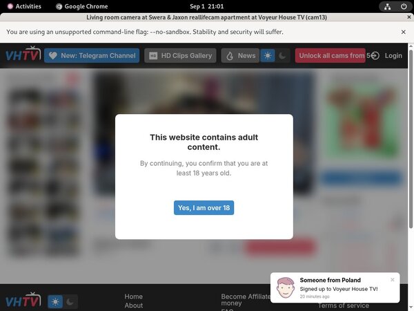Voyeurhouse Adult Passwords