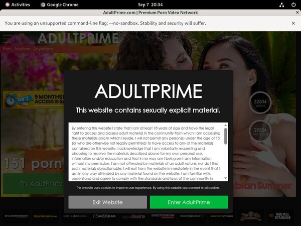 Adult Prime Working Account
